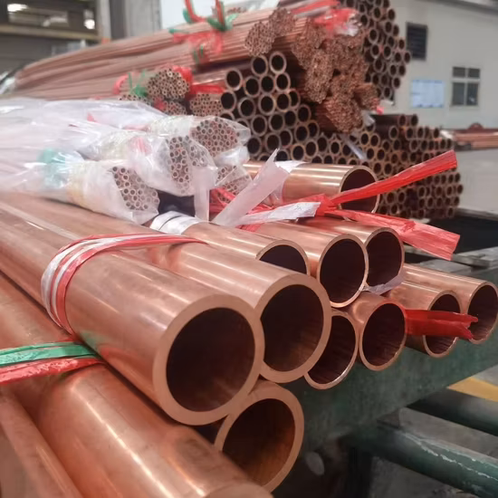 ASTM B280 B837 En 12735-1c10200 C11000 C1220 C2300 Brass Tube 1/4 Copper Pipe Special Production Line Brass