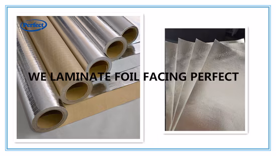 Tessuto in fibra di vetro rivestito con foglio di alluminio per isolamento